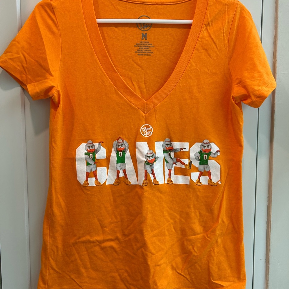 Dyme Lyfe Orange V-Neck Sebastian CANES T-Shirt